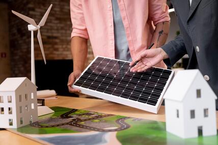 Unternehmerische Planung für alternative Energien